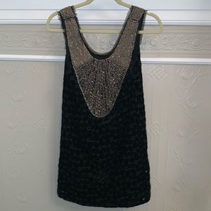 Free people velvet beaded mini dress
